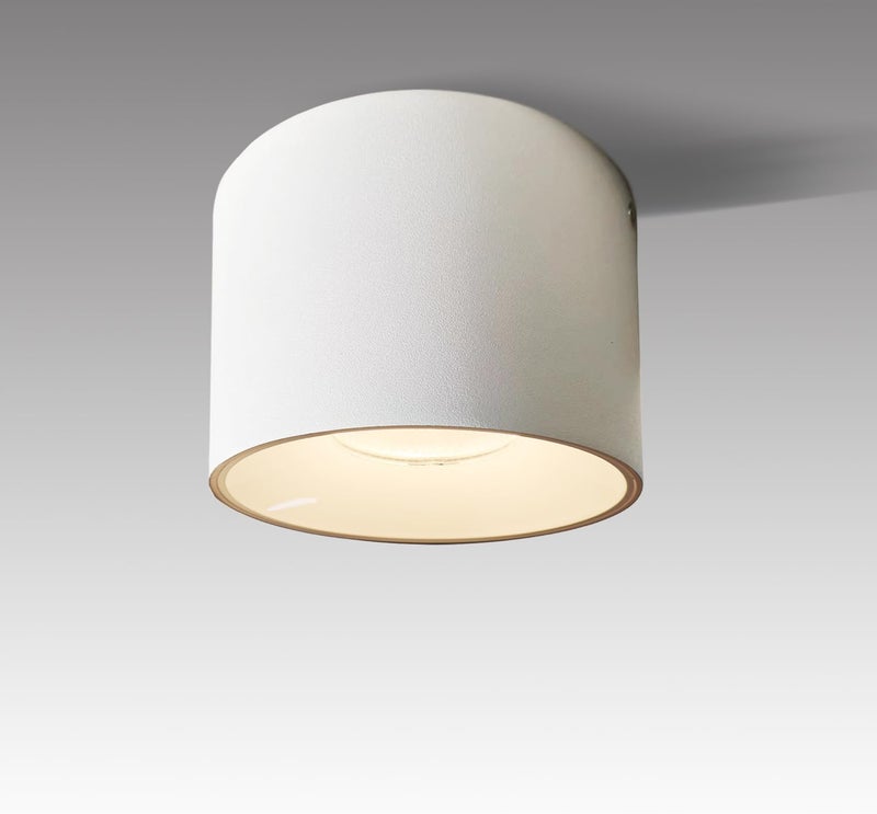 Marknice LED Dimmable Ceiling Spotlight Aluminum White 4.72" Cylinder Spot Light Indoor Modern Minimalist Focus Accent Down Light for Cylinder Hallway Kitchen Foyer CRI 98 12W 3000K - Image 1